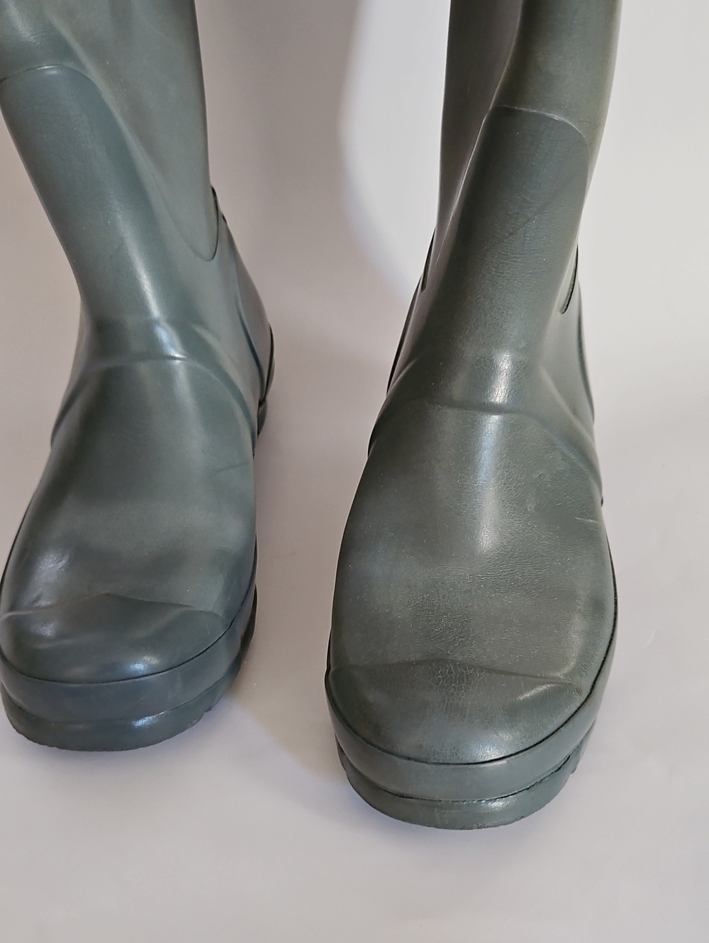 HUNTER Tall Green Rain Boots Size 7 - Picture 7 of 12